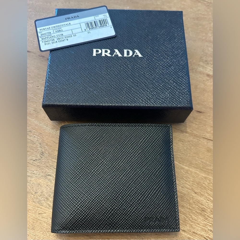 Prada Black Leather Wallet